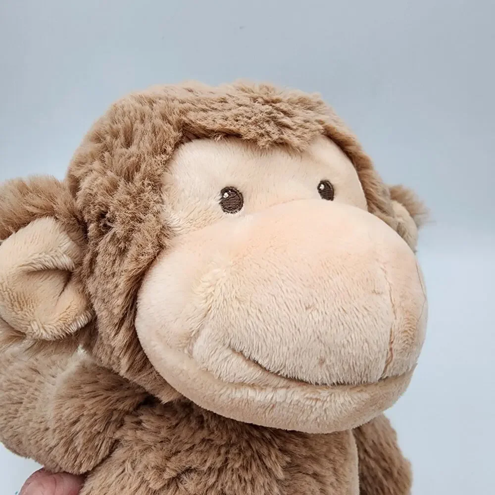 Carters Fluffy Tan Monkey Plush Stuffed Animal Lovey 12